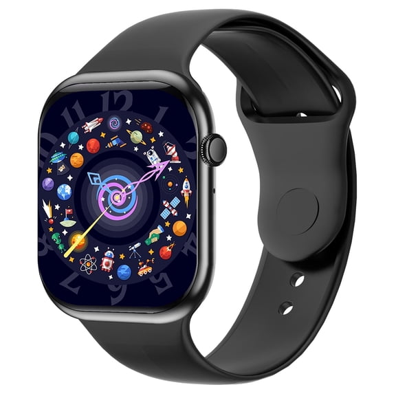 LRSE Smart Watch for Men Women,1.75 inch Bluetooth Answer/Dial Phone, IP67 Waterproof Sports Fitness Tracker Smartwatch for iPhone Android, Black