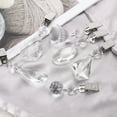 thumbnail image 4 of Uxcell 8 Paquete de Pesos para Mantel, Pesos de Cubierta de Mesa de Cristal con Clips de Metal, Colgante de Forma de Calabaza Clara 100 x 33.5mm para Decoración de Mesa de Picnic en Jardín, 4 of 7