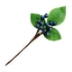 thumbnail image 4 of Artificial Big Leaf Berry Bayas simuladas Decoración Habitación Planta de adorno realista, azul y blanco 5 piezas Yuarrent HA7839-02B, 4 of 6