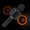 thumbnail image 4 of Matsuzay Home KTV Party Bluetooth-compatible Singing Microphone USB Charging Mic Adjustment Low Button Delay Volume Operation Cables de audio/vídeo negro, 4 of 6