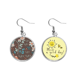thumbnail image 1 of Brown flor planta pintura Pendiente Sol Flor Pendiente Joyas Moda Unbranded M, 1 of 3