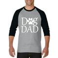 thumbnail image 1 of Artix - Mens Raglan Sleeve Baseball T-Shirts, up to Size 3XL - Dog Dad, 1 of 4