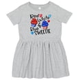 thumbnail image 3 of Inktastic 4th of July Red, White and Blue Sweetie Cupcakes and Stars Girls Toddler Dress, 3 of 5