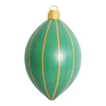 Luoshdecor Christmas Inflatable Ball Outdoor Decoration,Giant 30 in Gloves Bell Pine Outdoor PVC Xmas Ornaments for Garden Yard Patio Decorations