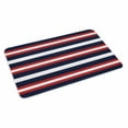 thumbnail image 2 of Red Navy Blue Striped Door Mat&nbsp;Indoor Outdoor Entrance, Non Slip Rug for Kitchen Bathroom Entryway Rug, Contemporary Minimalist Aesthetic Washable Doormat Floor Mat for Office 24x36 Inch, 2 of 8