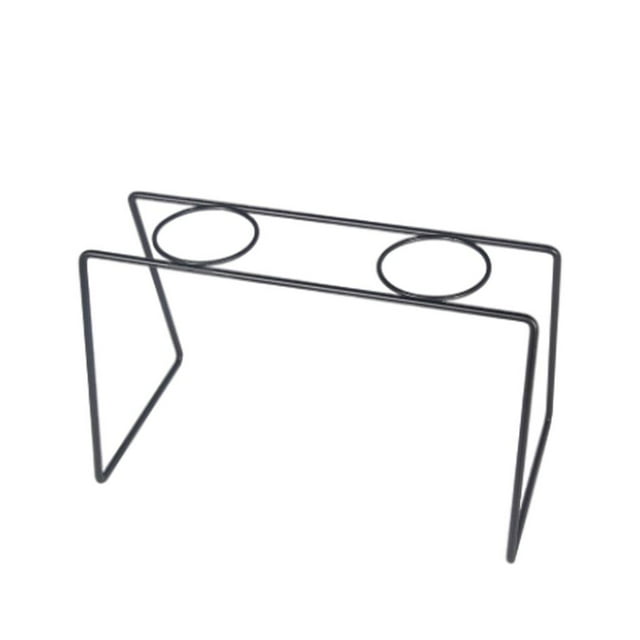 Soporte para gotero de café, soporte para tazas de café con múltiples orificios para el hogar, para restaurante Dos Agujeros Negro