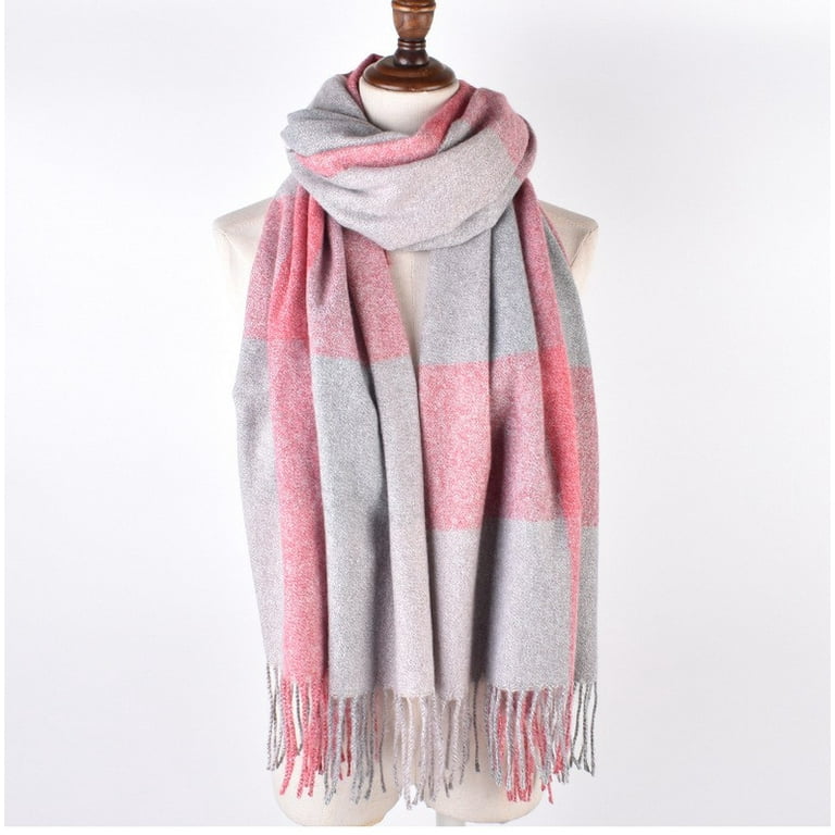 Ketyyh-chn99 Scarf for Women Autumn Winter Solid Color Shawl Scarf