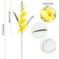 thumbnail image 2 of Yellow Gladiolus Artificial Flowers Yellow Gladiolus Flowers 3.3in Silk Gladiolus Flowers with Stems Artificial Gladiolus Flowers for Home Wedding Office Decoration(Yellow), 2 of 5