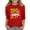 Red A, variant on WRKEKC Girls Long Sleeve T-Shirts, Boys Long Sleeve Shirts, Boys and Girls Middle and High School 100 Day School Print 3/4 Sleeve Round Neck Pullover Basis Shirt