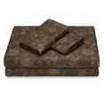 thumbnail image 3 of Chanasya Floral Paisley Pattern Sheet Set - Brown, 3 of 3