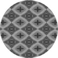 thumbnail image 1 of Ahgly Company Machine Washable Indoor Round Transitional Gunmetal Gray Area Rugs, 3' Round, 1 of 7