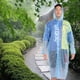 thumbnail image 5 of Impermeable Transparente Impermeable Al Aire Libre Adulto Transparente Portátil Reutilizable Impermeable Moda Senderismo Camping Impermeable Azul ANGGREK Fashion Raincoat, 5 of 8