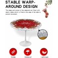 thumbnail image 2 of Christmas Tree Round Fitted Tablecloth, Snowman Xmas Ornaments Snowflake Sleigh Deer Winter Red Wooden Waterproof Table Cover with Elastic Edged for Outdoor Picnic Parties, Fits Tables up to 45" - 52", 2 of 6