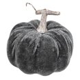thumbnail image 2 of Gray Velvet Pumpkin 4", 2 of 2