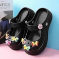 thumbnail image 4 of Pantuflas de playa para mujer, sandalias de moda, calzado antideslizante para interiores y exteriores 333, 4 of 5