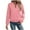 Pink, variant on SROBPTY Womens Jackets, Casual Jackets for Women, Women's Casual Solid Long Sleeve Zipper Jacket Top Blue,L