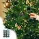 thumbnail image 2 of Bolas Decorativas De Terciopelo Juego de 12 bolas navideñas flocadas de 4 cm para decorar el árbol de Navidad JASKFLY, 2 of 8