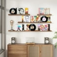 thumbnail image 2 of 56inch Picture Ledge, Floating Shelves Wall Mounted Set of 2, Photo Shelf for Decor,Walnut, 2 of 7