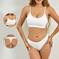 thumbnail image 2 of ZQUUVOU Women's Sports Bra Bikini Set Racerback Breathable Quick Dry Yoga Running Fitness Training Comfortable Workout White, 2 of 9