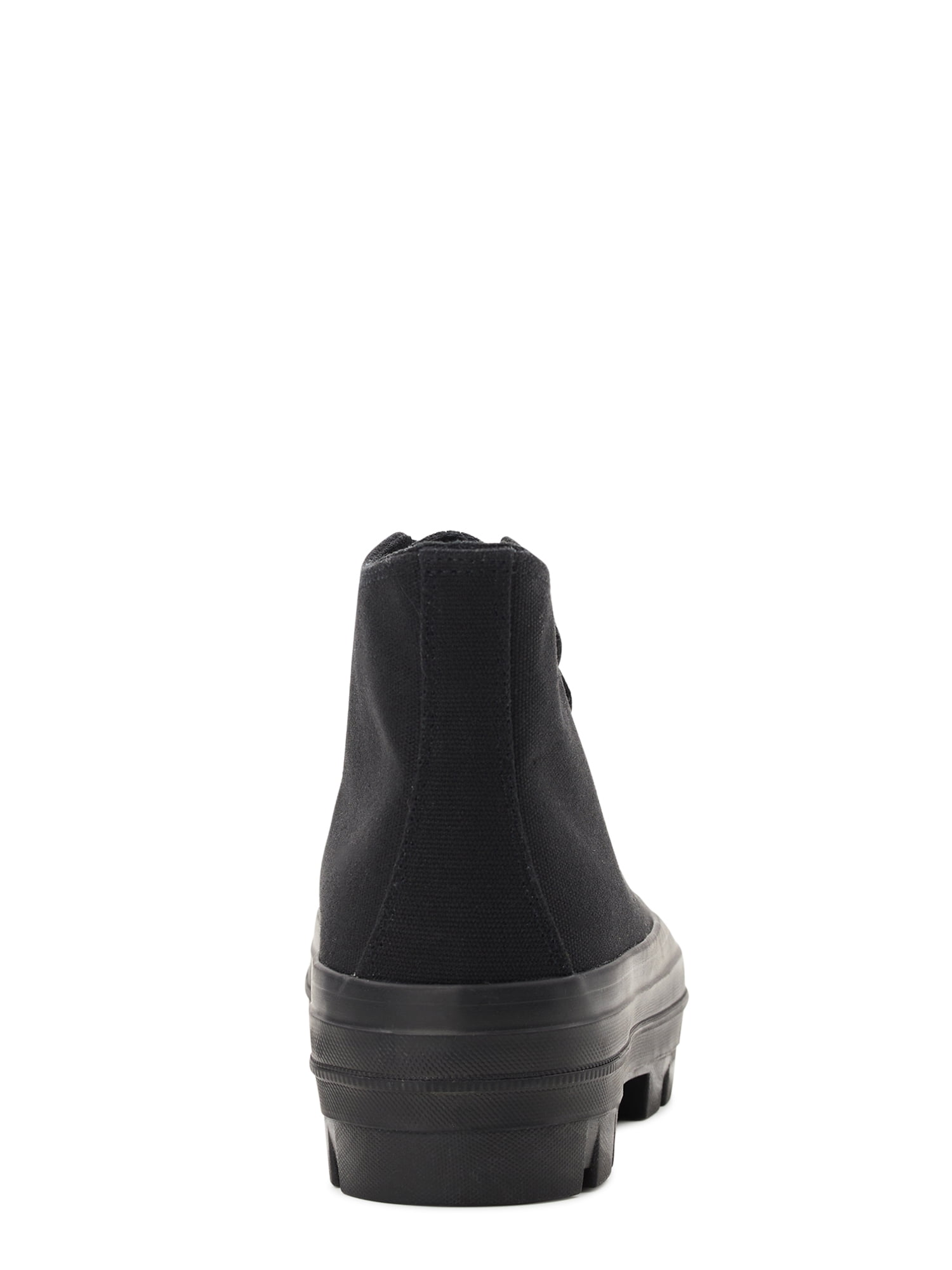 No Boundaries Women's High Top Canvas Lug Sneakers