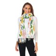 thumbnail image 2 of FORMRS Womens Scarf Winter Soft Long Big Warm Shawls Wrap Tassel Scarves, Retro Yellow Floral, 2 of 9