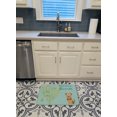 thumbnail image 3 of Carolines Treasures BB7642RUG Welcome Friends Yorkie Natural Ears Machine Washable Memory Foam Mat, 3 of 4