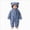 A70-Blue, variant on KJameas Baby Boys Girls Jumpsuit Fuzzy Fleece Heart Pocket Bear Hooded