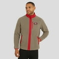 thumbnail image 4 of Men's NFL x Darius Rucker Collection by Fanatics  Tan San Francisco 49ers Heavyweight Polar Fleece Full-Zip Jacket, 4 of 6