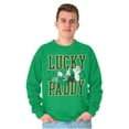 thumbnail image 4 of Popeye St Patricks Lucky Paddy Men's Crewneck Sweatshirt Brisco Brands S, 4 of 6