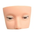 thumbnail image 3 of Eyelash Mannequin Head Práctica de maquillaje Modelo de extensión de las pestañas de silicona suave portátil para artistas principiantes Enseñanza Pestañas rizadas, 3 of 8
