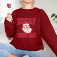 thumbnail image 3 of Merry Christmas Santa Sweetshirt Vintage Santa Christmas Sweatshirt Xmas Holiday Retro Long Sleeve Shirts, 3 of 5