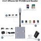 thumbnail image 5 of Adaptador de cámara USB   a tarjeta SD y TF con puerto de carga para /, lector de tarjetas 4 en 1 para unidad flash USB, teclado, , hubs, MIDI, 5 of 7