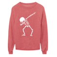 thumbnail image 4 of Sudadera con capucha de Halloween de manga larga informal suelta con estampado de cuello redondo para mujer Pompotops gfhjh3452, 4 of 4