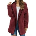 thumbnail image 3 of SEMPAI Sherpa Jacket Women Fuzzy Fleece Oversized Open Front Hooded Cardigan Cozy Soft Fluffy Sweater Coats with Pockets, 3 of 3