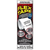Flex Tape Strong Rubberized Waterproof Tape, 12" x 10 ft, White