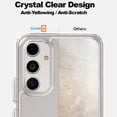 thumbnail image 6 of CoverON For Samsung Galaxy A54 5G Case, Hybrid Slim fit Hard Back TPU Rim Phone Rigid Cover, Clear with Chrome Buttons, 6 of 8
