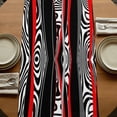 thumbnail image 5 of Table Runners 72 Inches Long Dress Scarves, Red Black Stripes Farmhouse Kitchen Table Runner, Coffee Tablerunners, Modern Gradient Abstract Lines Art 14x72 Inch, 5 of 9