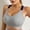 Gray, variant on Joau Sports Bra for Women, Criss-Cross Back Padded Strappy Seamless Workout Gym Bras Medium Support High Impact Yoga Bra with Removable Cups