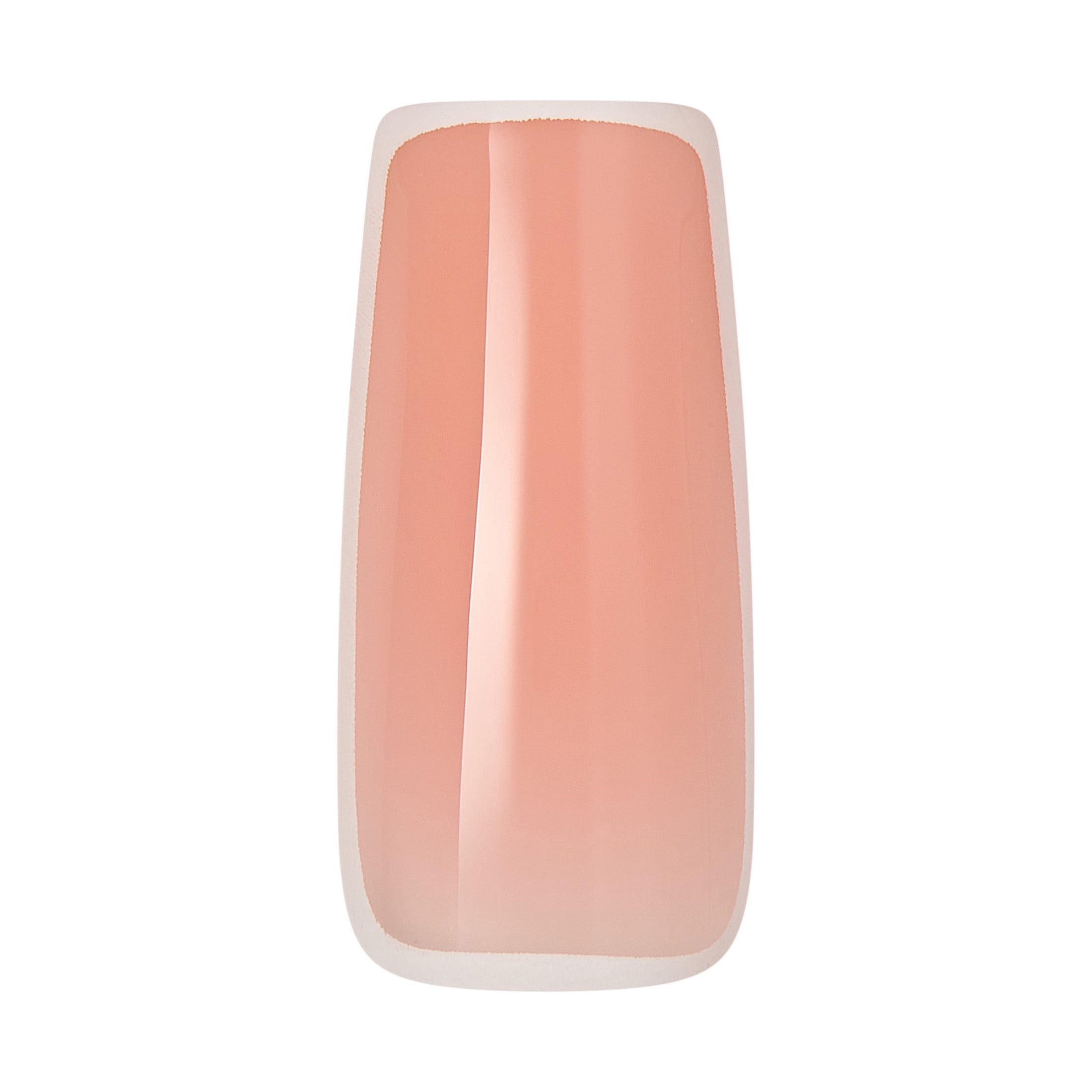 (2 pack) Kiss Classy French Tip Press On Nails, About Time, Pink, Long Square, 28 Count