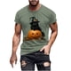 thumbnail image 2 of Blusas y camisas de manga corta y cuello redondo para hombre. Blusas/camisetas de manga corta con cuello redondo y estampado de Halloween para hombre. Blusa para hombre., 2 of 5
