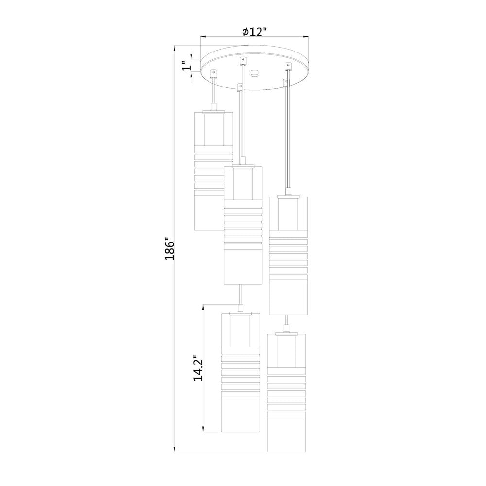 Z-Lite 5 Light Chandelier