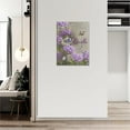 thumbnail image 4 of Farmhouse Bathroom Purple Floral Wall Art Country Rustic Hydrangea Flower Pictures Wall Decor Just Breathe Butterfly Canvas Prints Painting Framed Artwork for Living Room Bedroom 12"x16", 4 of 6