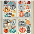 thumbnail image 6 of 9 Sheets Fall Window Clings Autumn Pumpkin Maple Leaves Window Decals Thanksgiving Double-Sided Stickers for Home Decorations (as shown), 6 of 6