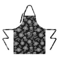 thumbnail image 2 of Pioneer Flower Floral Print Pattern Apron for Women and Men, Cotton Linen Waterproof with Pockets, Adjustable, 33x27 Inch for Kitchen, Gardening, BBQ, Salon, 2 of 6