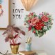 thumbnail image 5 of Pegatinas de pared decorativas para el día de San Valentín, románticas, rosas, flores, vallas, mariposas, para sala de estar, dormitorio, 5 of 6