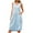 Light Blue, variant on Ahuyic Printed Solid Color Plus Size Dress For Women, Summer Womens' Sleeveless Tank Knee-Length Dresses,Ladies Round Neck Sleeveless Casual Dress Summer Beach Vacation Dress