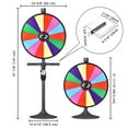 thumbnail image 4 of WinSpin 24" Prize Wheel Tabletop Floor Stand Spinning Game w/ Serving Tray, 4 of 9