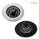 thumbnail image 3 of Uxcell Filtro de fregadero de silicona, 2 paquetes de tapón de desagüe de fregadero de cocina, 4.4 pulgadas negro, 3 of 5