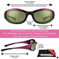 thumbnail image 2 of Bikershades Motorcycle Sunglasses Foam Padded PETITE Women, Girls and Boys., 2 of 5