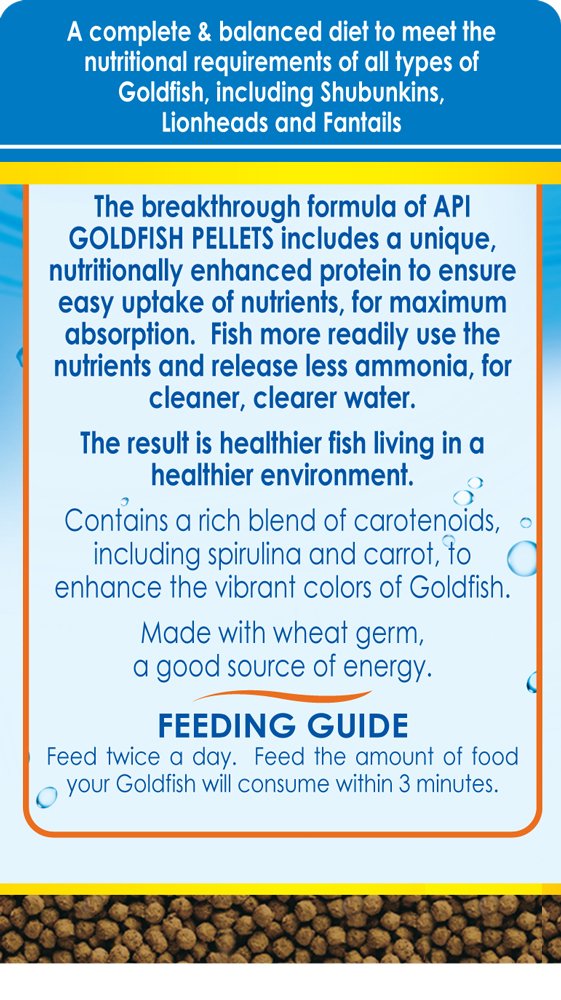 API Goldfish Pellets Fish Food, 7 Oz photo 2